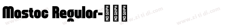 Mastoc Regular字体转换